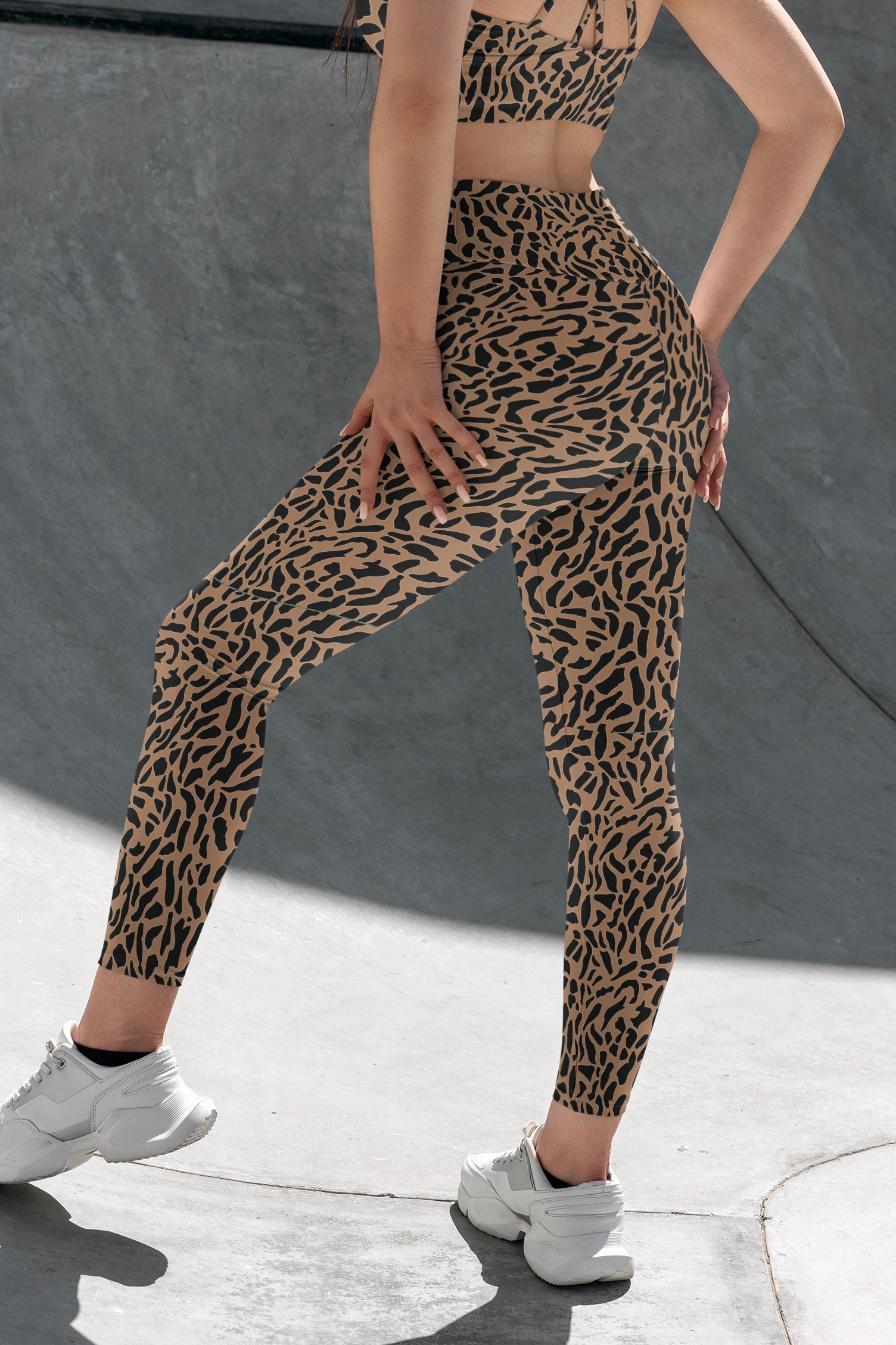 Leopard-print stretch leggings | Freddy Official Store